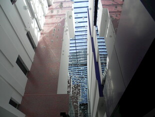 仰视城市高楼建筑景观