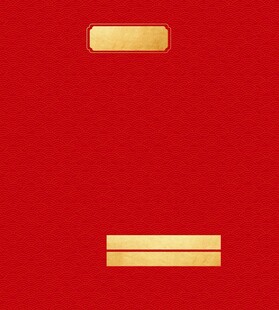 红色背景金色条纹装饰图