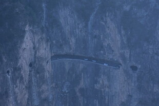 冰冻窗面的独特纹理