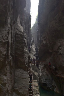 峡谷栈道景观
