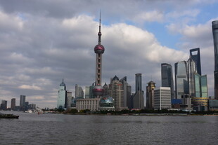 上海外滩城市天际线景观