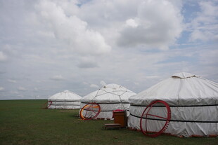 草原上的蒙古包
