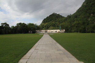 绿野中的蜿蜒小径