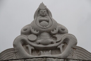 神秘印度教神像雕塑