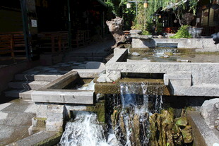 庭院中的流水景观