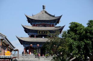 古色古香的多层中式楼阁