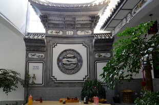 中式庭院内景 古朴雅致