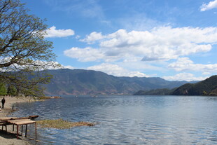 湖畔美景 宁静山水风光