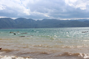 海边美景 远山近水