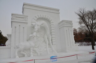 精美雪雕艺术作品展示
