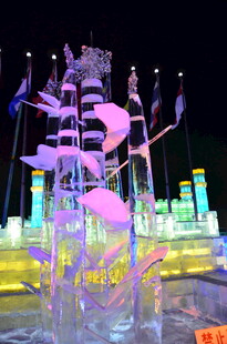 梦幻喷泉夜景灯光秀