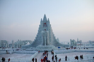 哈尔滨冰雪大世界壮观景象