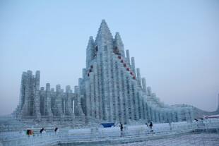 冰雪城堡 梦幻的冬日景观