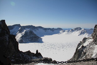 壮丽雪山冰川景观 长白山