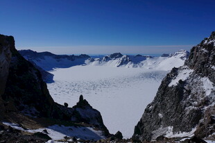 壮丽雪山冰川景观 长白山
