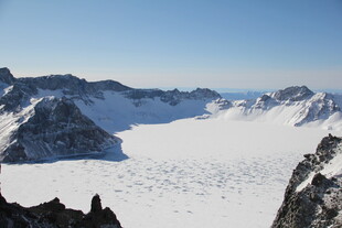 壮丽雪山冰川景观 长白山