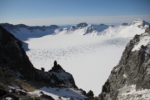 壮丽雪山冰川景观 长白山