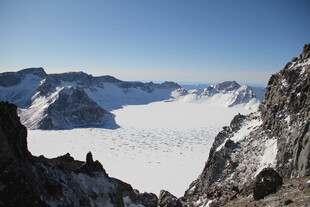 壮丽雪山冰川景观 长白山