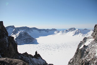 壮丽雪山冰川景观 长白山