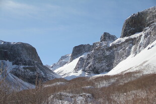 雪山峻岭壮丽自然景观 长白山