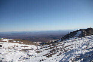 雪山远眺美景 长白山