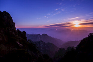 黄山壮丽日出美景