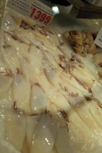 冷冻鱼肉陈列展示