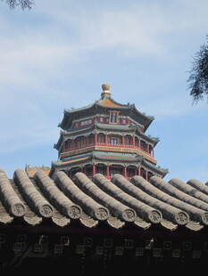 天坛古建筑屋顶景致