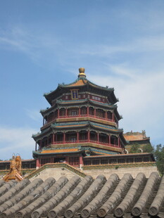 中式古建筑宝塔景观