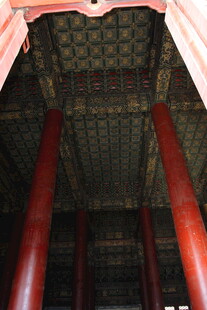 中式古建筑内景精美梁枋