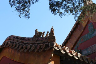 古建屋檐上的精美雕刻