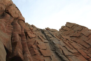 壮观红色岩石地貌景观