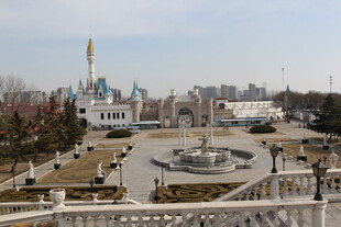 城市广场景观俯瞰