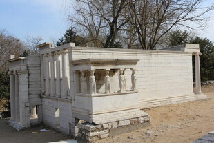 中式古典石建筑景观