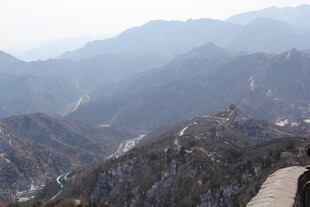 壮丽山峦长城景观