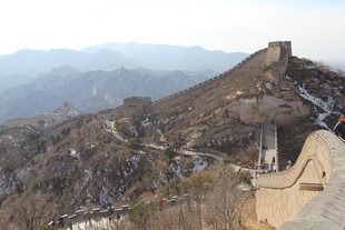 冬日长城壮丽风光