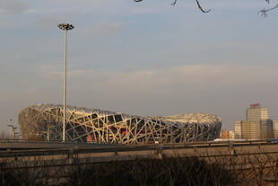 北京鸟巢外观景致