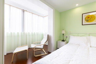 清新简约风卧室室内场景