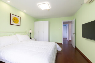 清新简约风卧室室内场景