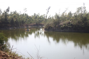 宁静自然的乡村湖泊风光