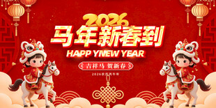 马年新春贺图