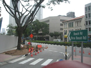 城市道路施工场景