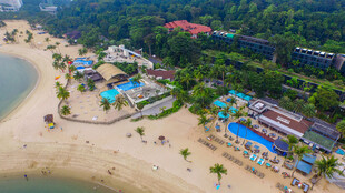 美丽海滨度假胜地风景