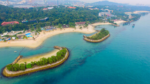 美丽海岛海岸风光景色