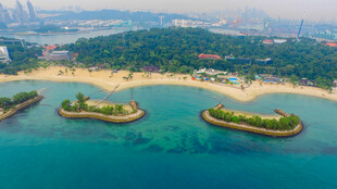 海上人工岛屿景观