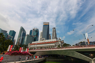 新加坡城市天际线景观