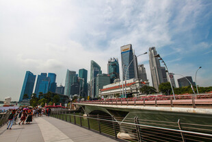 新加坡城市天际线景观
