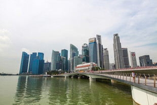 新加坡城市滨水风光