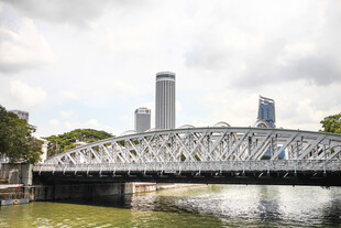 新加坡河畔别致桥梁景观