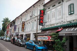 新加坡街边特色商铺建筑